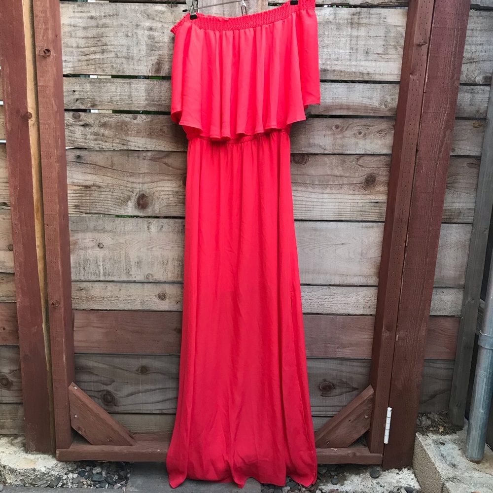 MuMu Hacienda Dress Coral